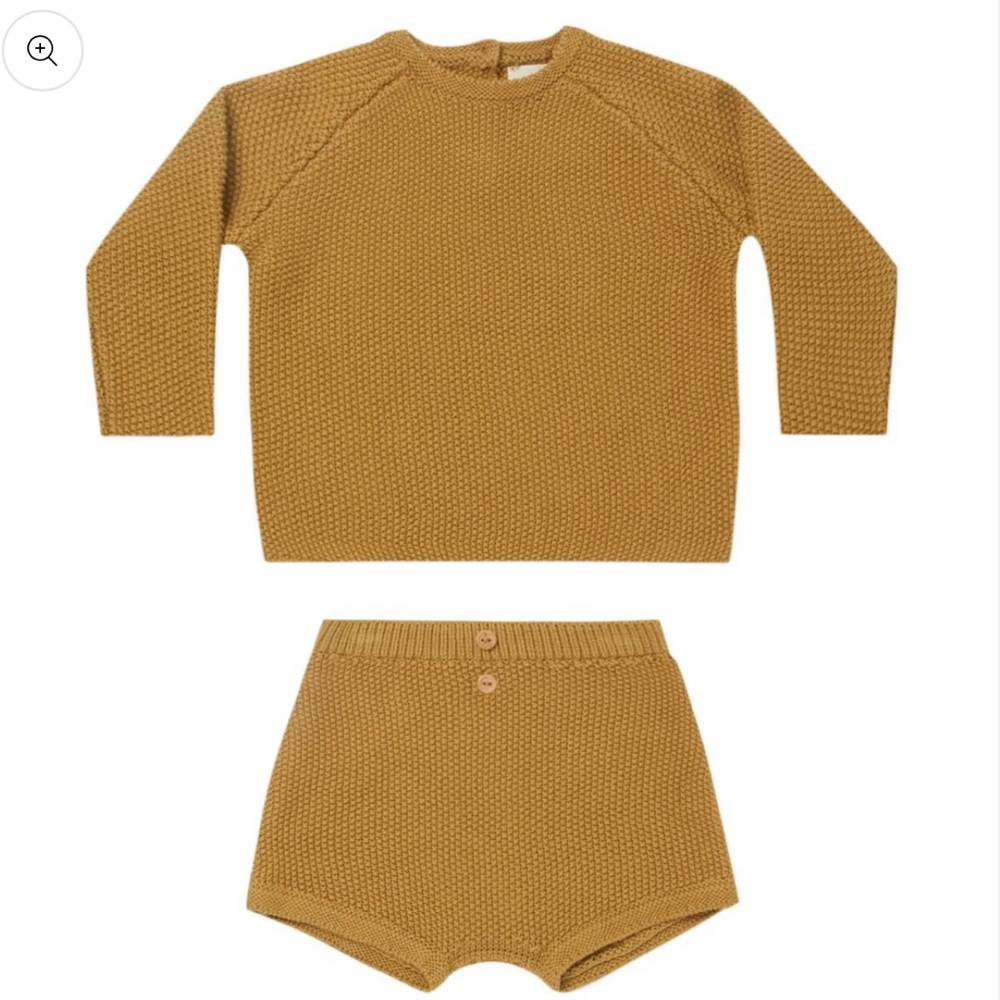 Quincy Mae Summer Knit Set | Ocre